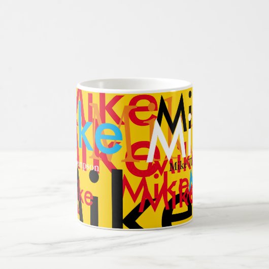 kleurennamen van pop, aangepast mok (Center)