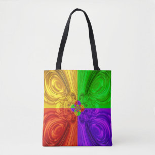 Kleurenogen Canvas tas