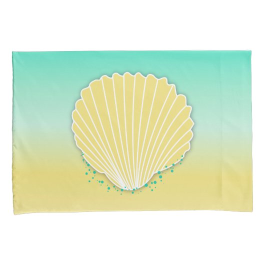 Kleurenombre voor zand en Zee Kussensloop (Voorkant-Rechts)