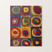 Kleurenonderzoek van vierkantscirkels — Astract ku Legpuzzel (Verticaal)