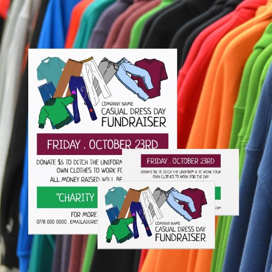 Kleurenontwerp, Casual-dansdag Flyer