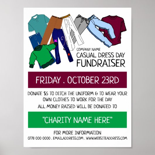 Kleurenontwerp, Casual-dansdag Poster (Voorkant)