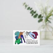 Kleurenontwerp, Casual-dansdag Visitekaartje (Staand voorkant)