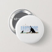 Kleurenontwerp van Earthdog Ronde Button 5,7 Cm (Voorkant /achterkant)