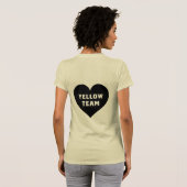 Kleurenoorlog Geel Team Shirt (Achterkant volledig)