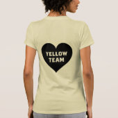 Kleurenoorlog Geel Team Shirt (Achterkant)