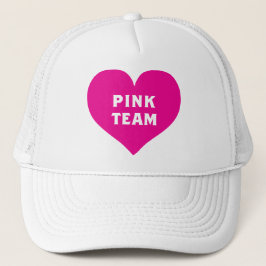 Kleurenoorlog Roze Team T-shirt Trucker Pet