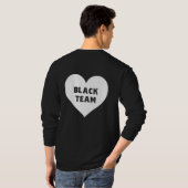 Kleurenoorlog Zwart Team Shirt (Achterkant volledig)