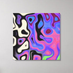 Kleurenovereenkomende groep Abstract 4.4 Canvas Afdruk