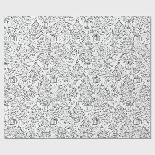 Kleurenoverzicht van Kerstmis Cadeaupapier (Vlak)