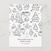 Kleurenoverzicht van Kerstmis Feestdagenkaart (Voorkant)