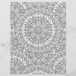 Kleurenpagina Kaleidoscope Scrapbook Paper