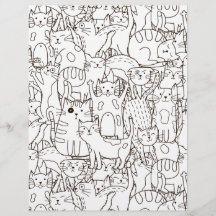 Kleurenpagina Kat's Meow Scrapbook Paper