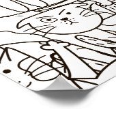 Kleurenpagina Kat's Meow Scrapbook Paper Poster (Hoek)