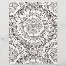 Kleurenpagina Kloeiend plakboekpapier