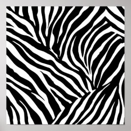 Kleurenpagina-sjabloon met hoogcontrast zebrastrep poster