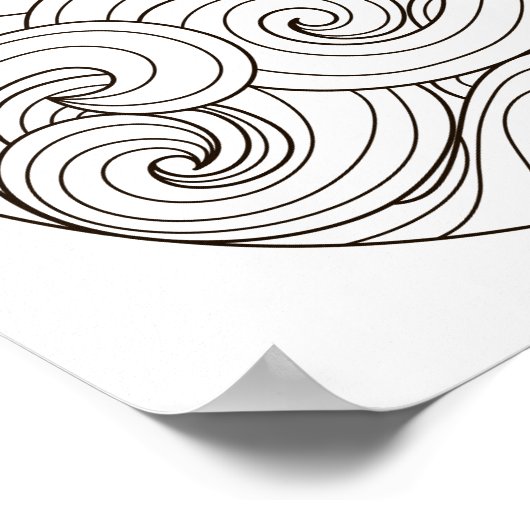 Kleurenpaginaverzending in flesje poster (Hoek)