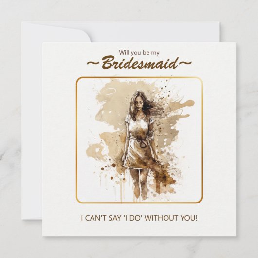 Kleurenpalet Bridesmaid-voorstel. (Voorkant)