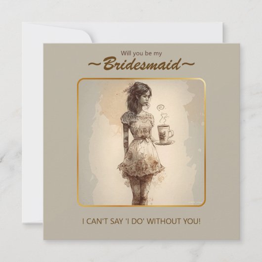 Kleurenpalet Bridesmaid-voorstel. (Voorkant)