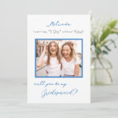 Kleurenpalet Bridesmaid-voorstel Kaart (Staand voorkant)