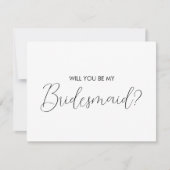 Kleurenpalet Bridesmaid-voorstel Kaart (Voorkant)