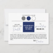 Kleurenpalet Bridesmaid-voorstel Kaart (Achterkant)