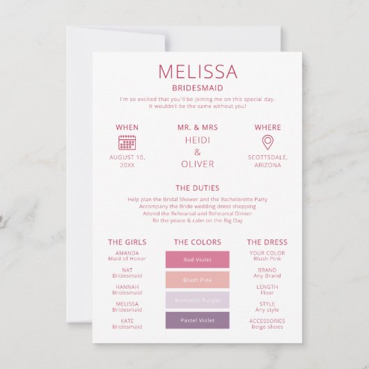 Kleurenpalet Foto Mijn Kaart met briefvormig voors (Achterkant)