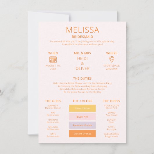 Kleurenpalet Foto Mijn Kaart met briefvormig voors (Achterkant)