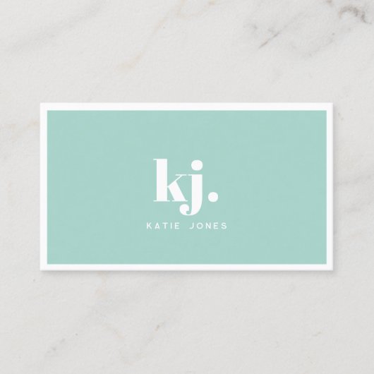 Kleurenpalet | Monogram Visitekaartje (Voorkant)