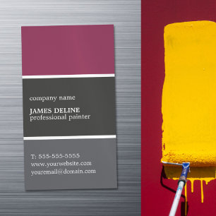 Kleurenpalet professionele kleurenschilder magnetisch visitekaartje