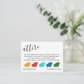 Kleurenpalet Suggesties Bruiloft Gast Kleding Informatiekaartje (Staand voorkant)