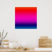 Kleurenpalet van horizontale kleuren - 4 poster (Keuken)