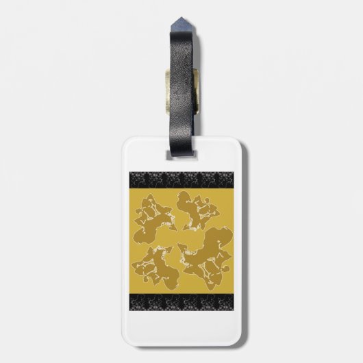 Kleurenpalet van Klimt Bagagelabel (Achterkant verticaal)