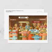 Kleurenpalet voor Briefkaart Pentecost (SB 01) (Voorkant / Achterkant)