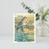 Kleurenpalet voor de St. Brigid van Ierland (M 014 Briefkaart (Staand voorkant)