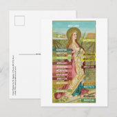Kleurenpalet voor St. Agnes van Rome (BC 01) Postc Briefkaart (Voorkant / Achterkant)