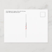 Kleurenpalet voor St. Agnes van Rome (BC 01) Postc Briefkaart (Achterkant)
