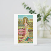 Kleurenpalet voor St. Agnes van Rome (BC 01) Postc Briefkaart (Staand voorkant)