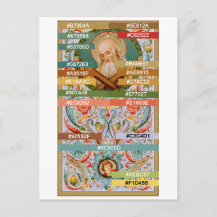 Kleurenpalet voor St. Andrew the Apostle (JMAS 02) Briefkaart