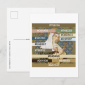 Kleurenpalet voor St. Catherine of Siena (BK 19) P Briefkaart (Voorkant / Achterkant)