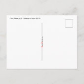 Kleurenpalet voor St. Catherine of Siena (BK 19) P Briefkaart (Achterkant)