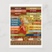 Kleurenpalet voor St. Cecilia of Rome (SNV 36) Po' Briefkaart (Voorkant)