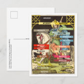 Kleurenpalet voor St. George op Horseback (BS 01) Briefkaart (Voorkant / Achterkant)