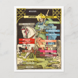 Kleurenpalet voor St. George op Horseback (BS 01) Briefkaart