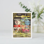 Kleurenpalet voor St. George op Horseback (BS 01) Briefkaart (Staand voorkant)