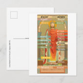 Kleurenpalet voor St. Henry II, keizer (BBS 10) Briefkaart (Voorkant / Achterkant)