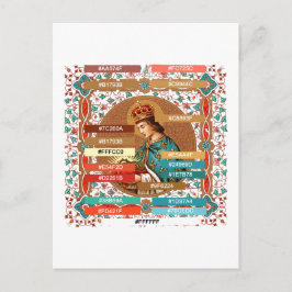 Kleurenpalet voor St. Louis IX de koning (BK 065)  Briefkaart