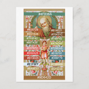 Kleurenpalet voor St. Thomas de Apostle (JMAS 12) Briefkaart
