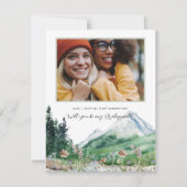 Kleurenpalet Wilde bloem | Wees mijn Bridesmaid Aankondiging (Voorkant)