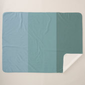 Kleurenpaletten blauw pastel sherpa deken (Voorkant (horizontaal))
